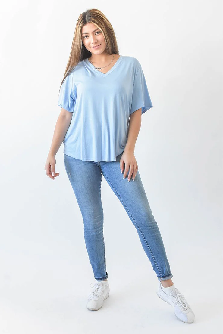 Sew in Love Solid V-Neck - Image 3