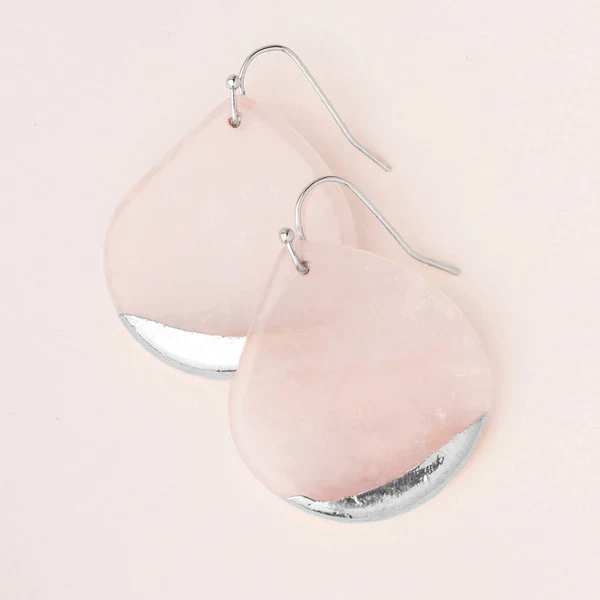 Scout Stone Dipped Teardrop Earrings - Image 3