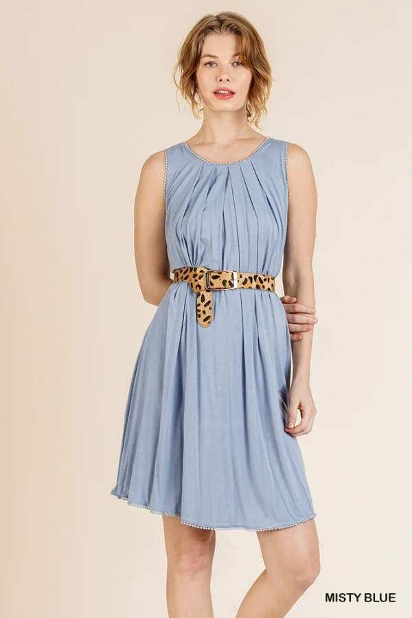Umgee Sleeveless Round Neck Dress - Image 4